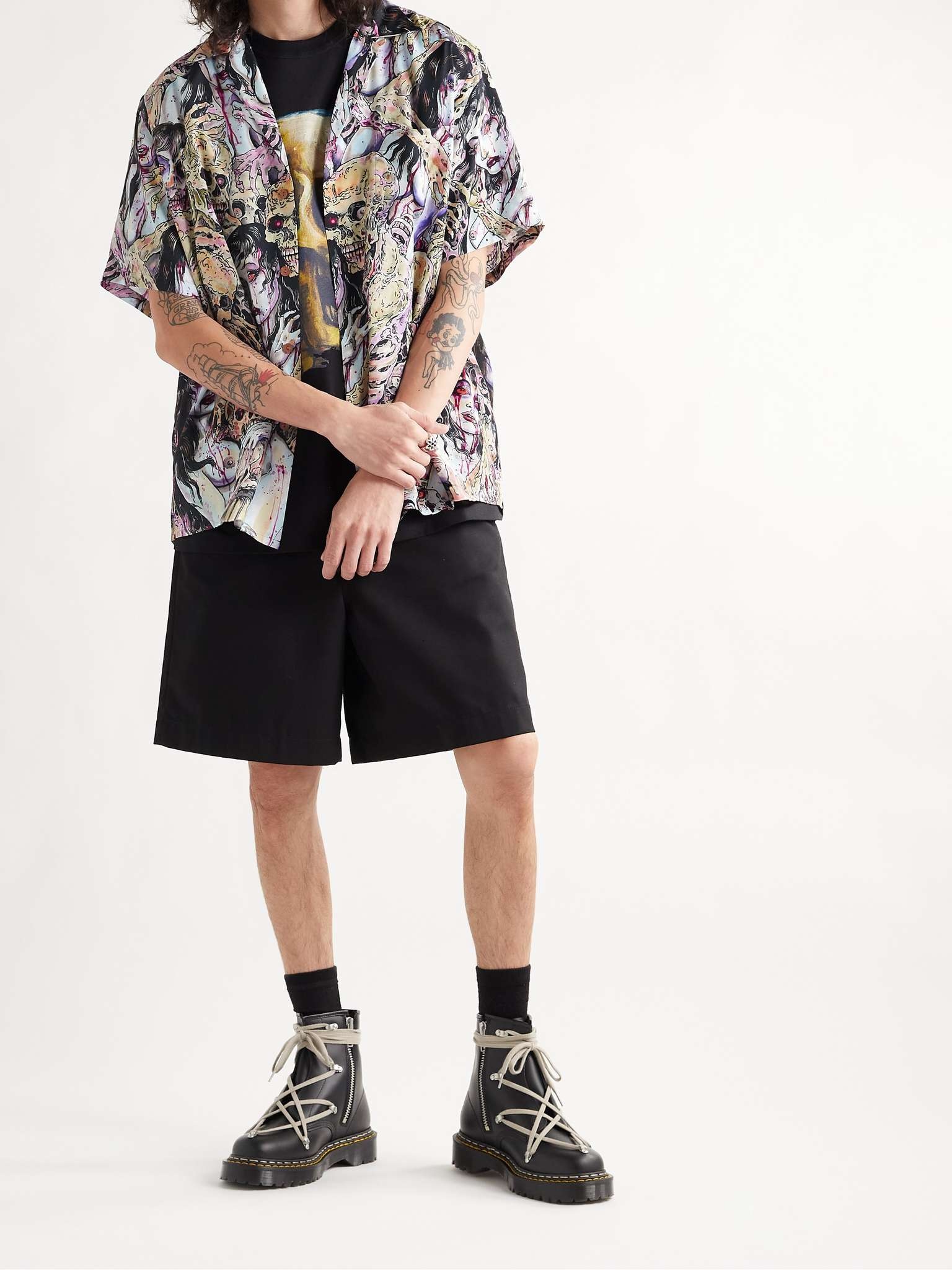 + Tim Lehi Camp-Collar Printed Woven Shirt - 2