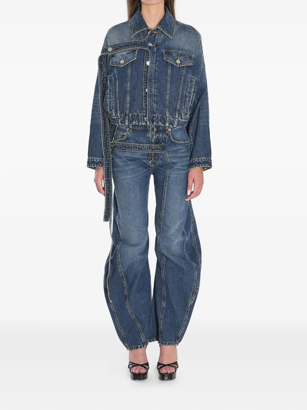 Jean Paul Gaultier Women Oversized Denim Jacket - 3