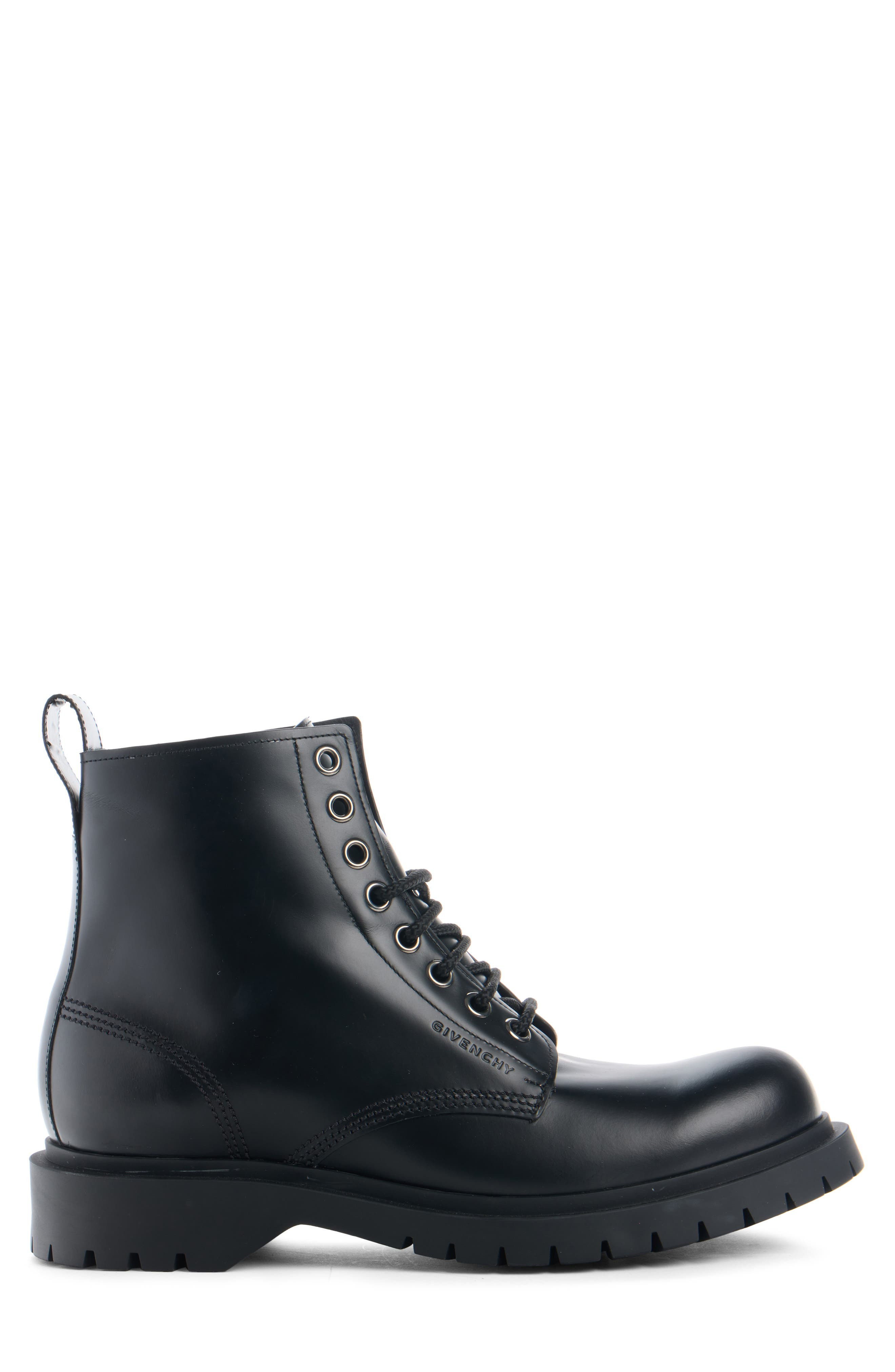 Givenchy Formal Casual Lugged Leather Boot in Black at Nordstrom - 3