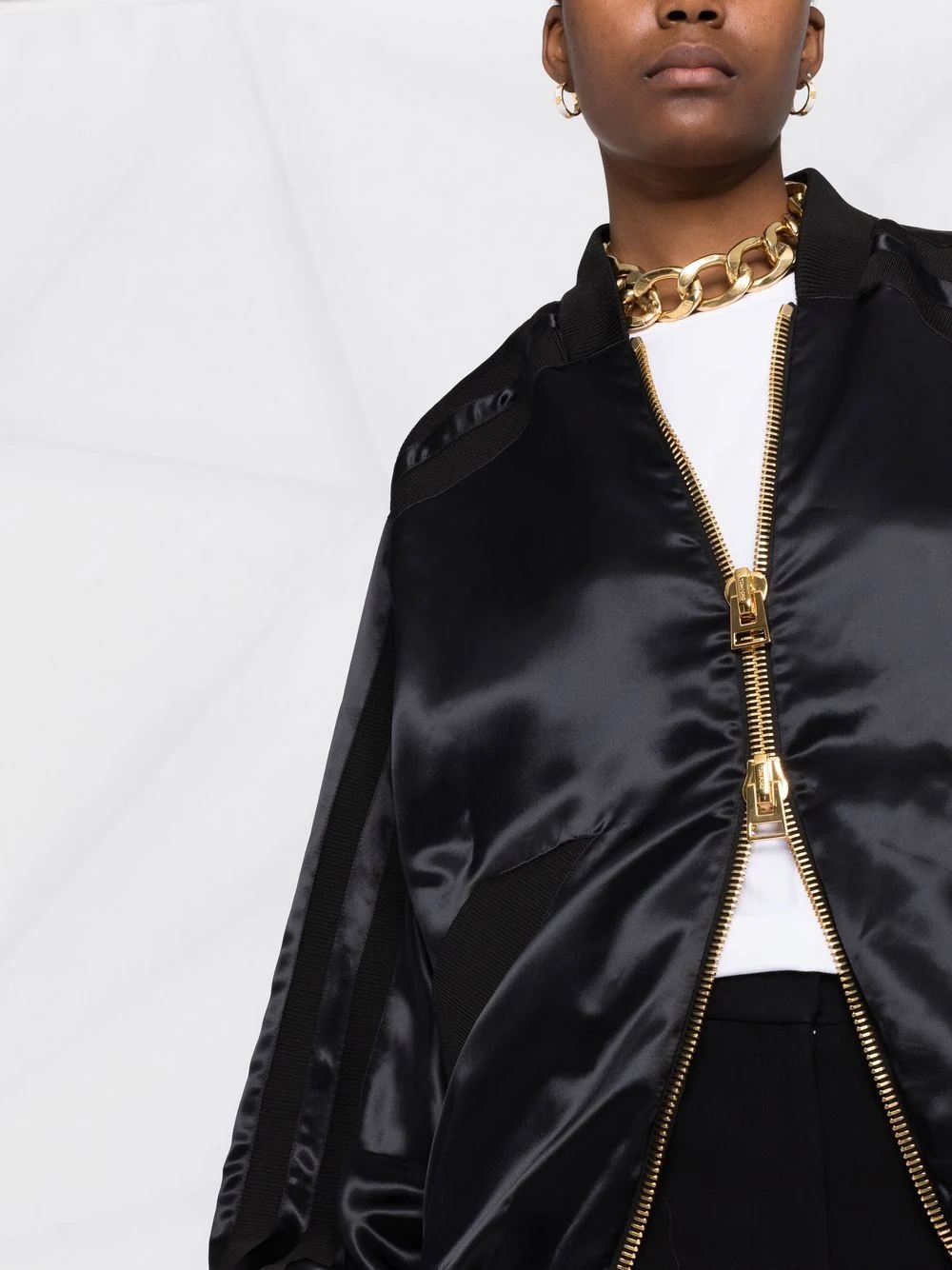silk bomber jacket - 5