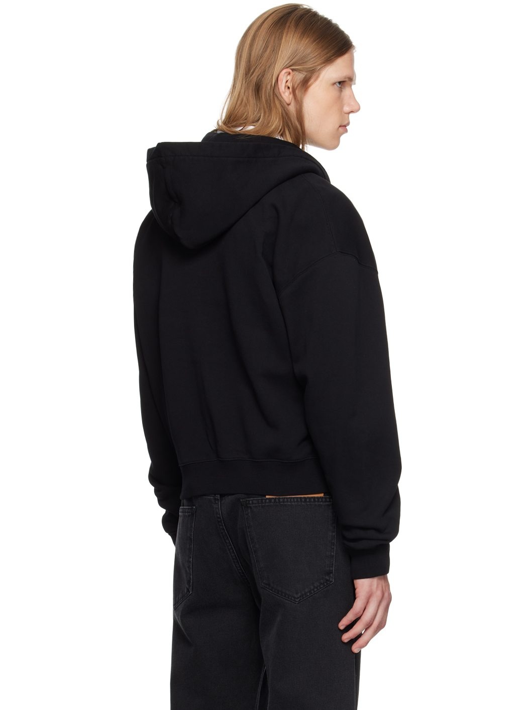 Black La Casa 'Le hoodie Gros Grain zippé' Hoodie - 3