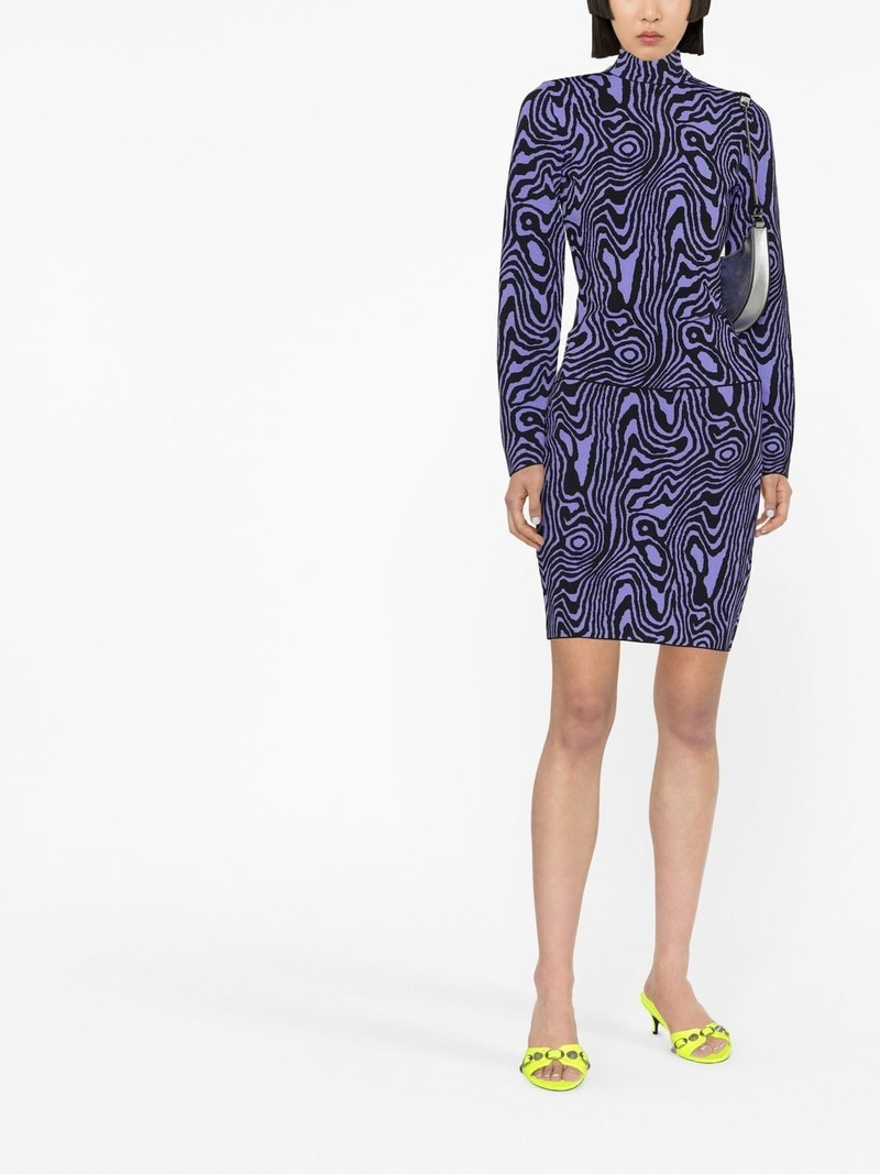 Moschino graphic-print roll-neck jumper outlook