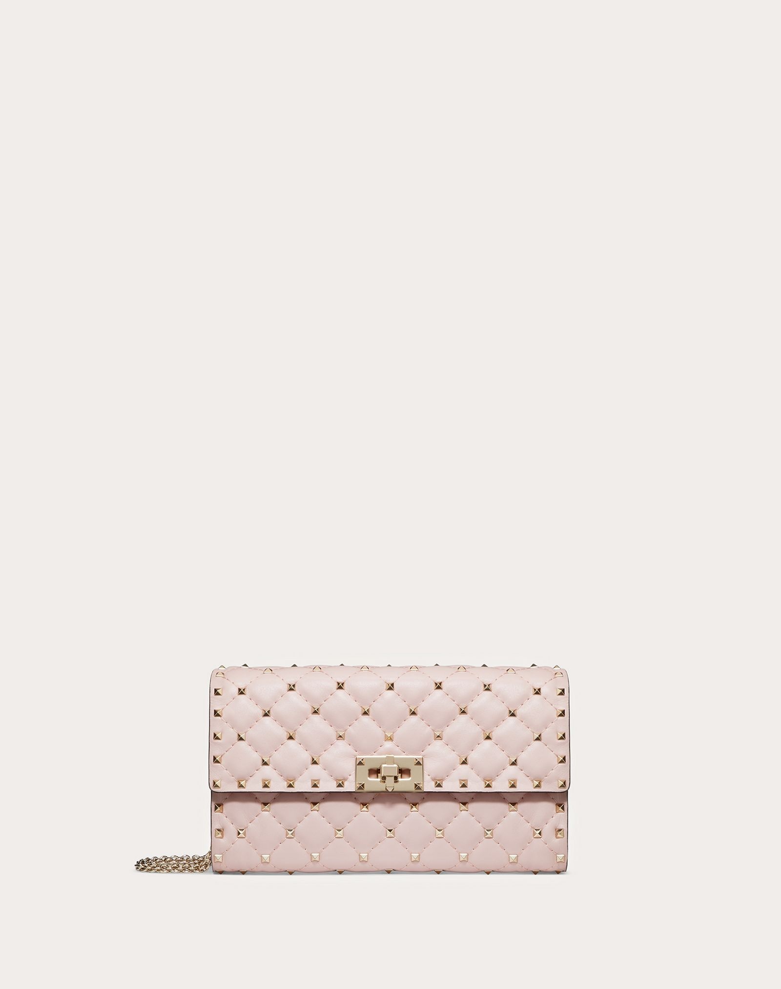 Rockstud Spike Nappa Leather Crossbody Clutch Bag - 1