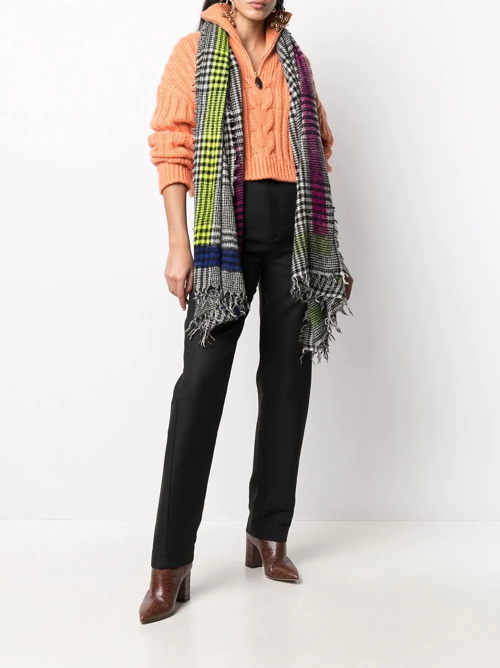 Harry check scarf - 2