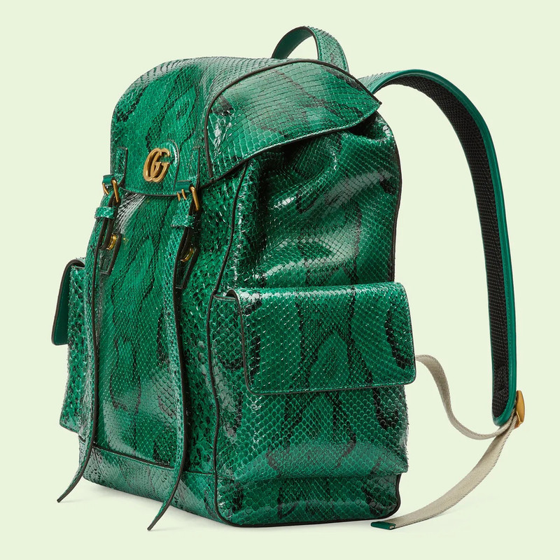 GUCCI Python backpack with Double G outlook