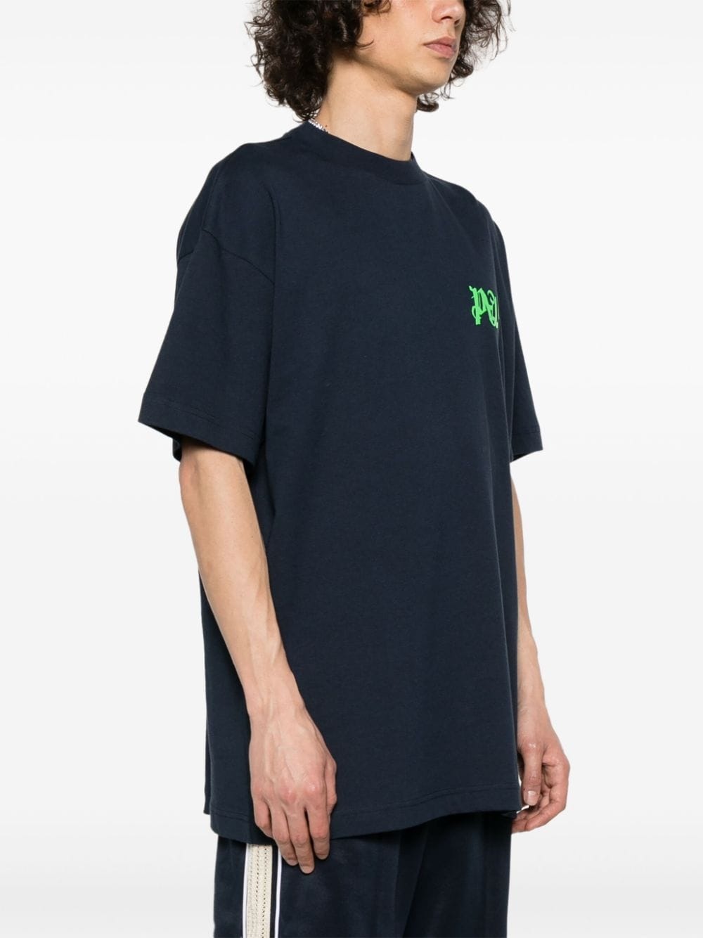 logo-print cotton T-shirt - 3