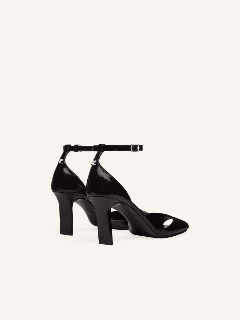 PEEP TOE VINYL PUMPS 4