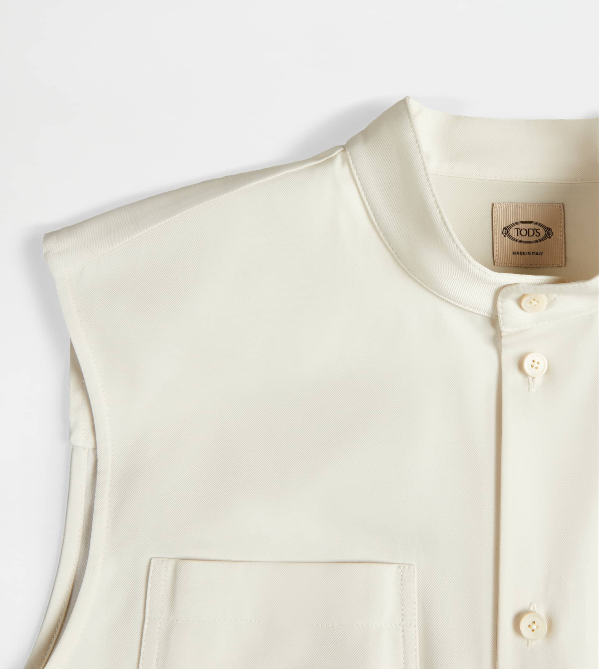 SLEEVELESS SHIRT - WHITE - 3