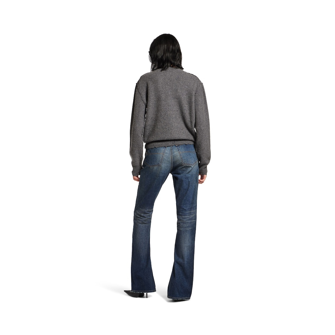 Women's Bootcut Pants in Blue - 4