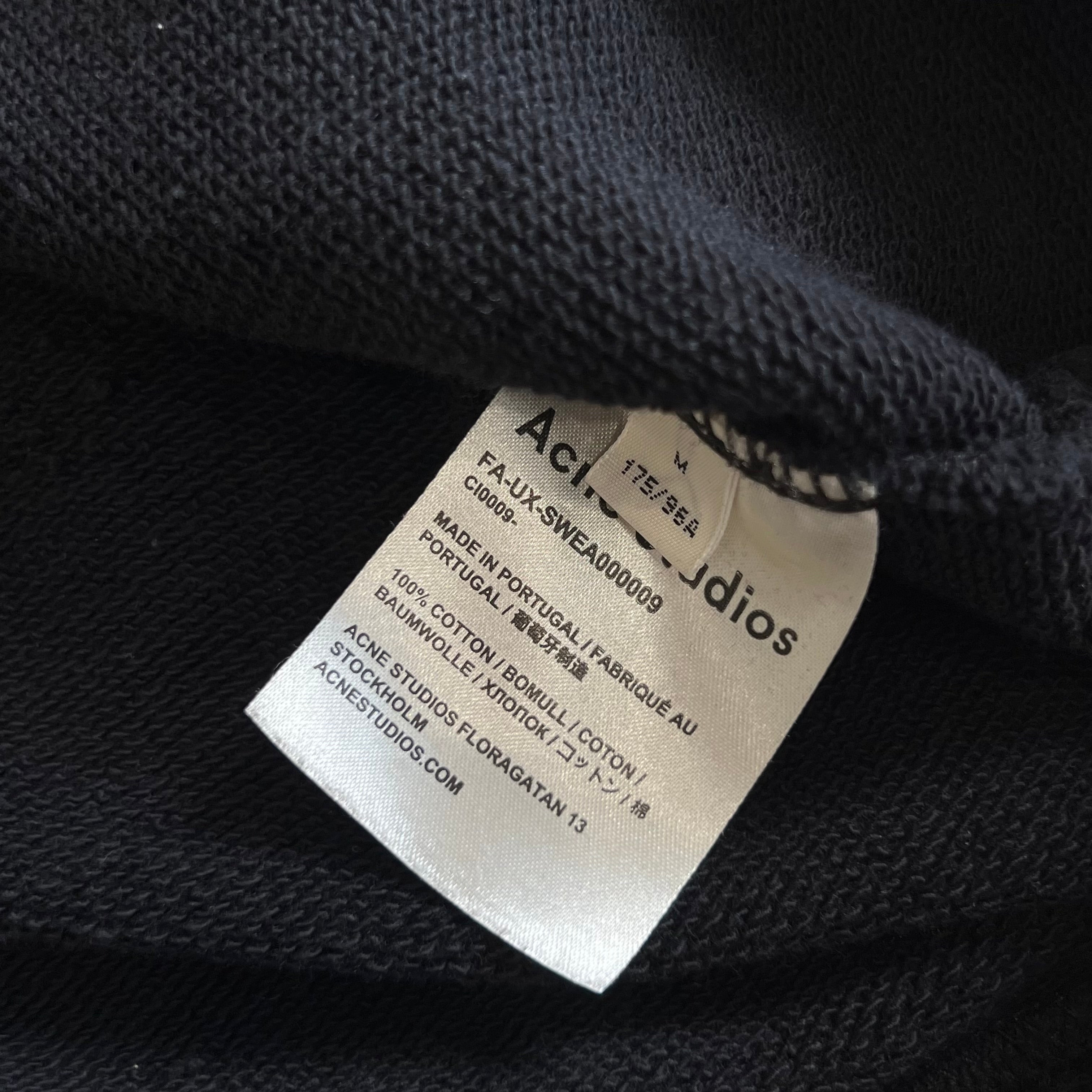 Acne Studios Black Logo Patch Hoidie SZ M - 4