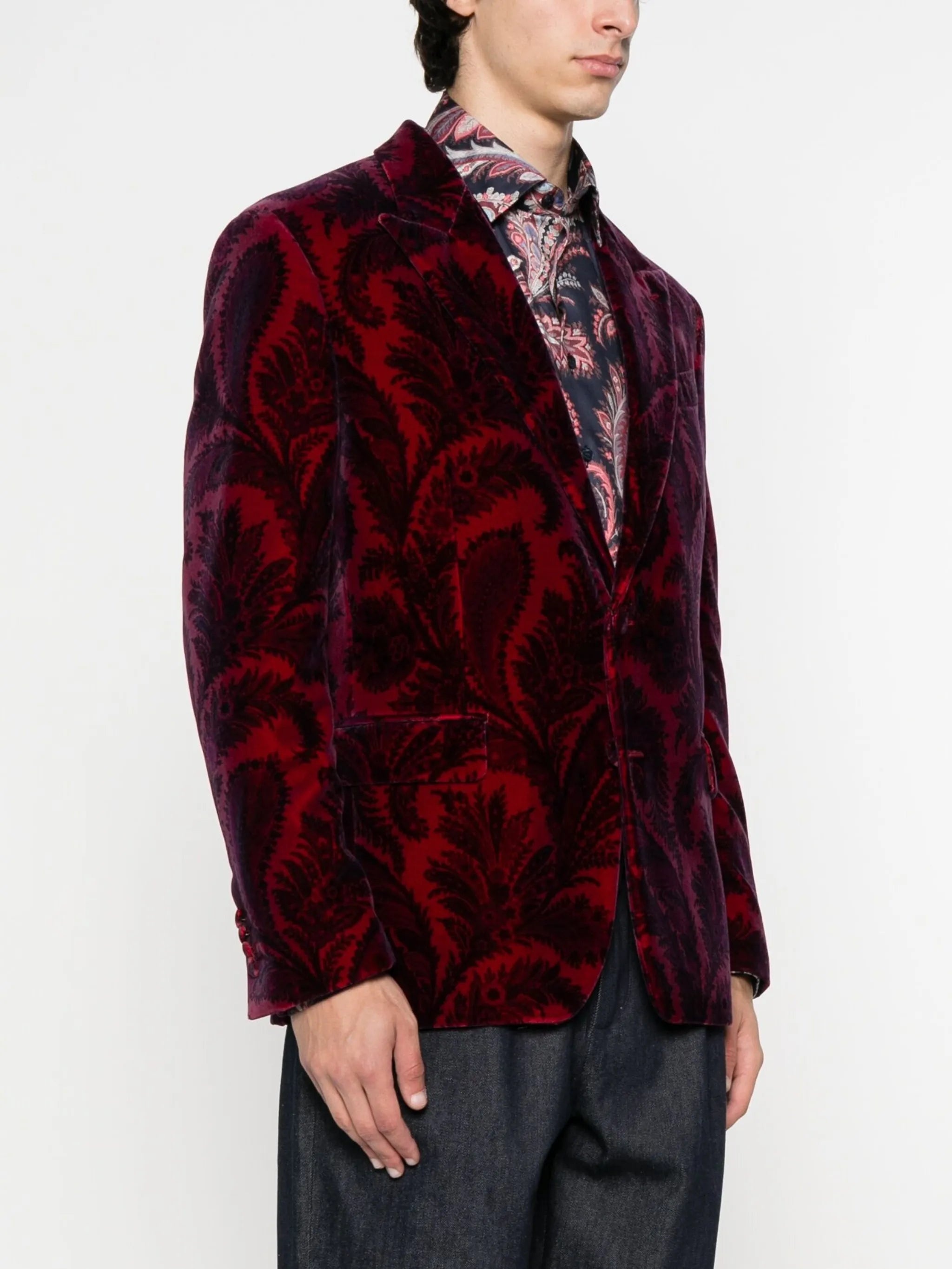 Etro Paisley Velvet Blazer - 2