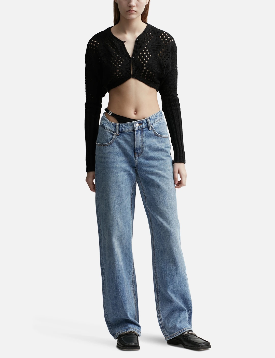 ASYMMETRICAL WAISTBAND JEAN WITH BIKINI - 4