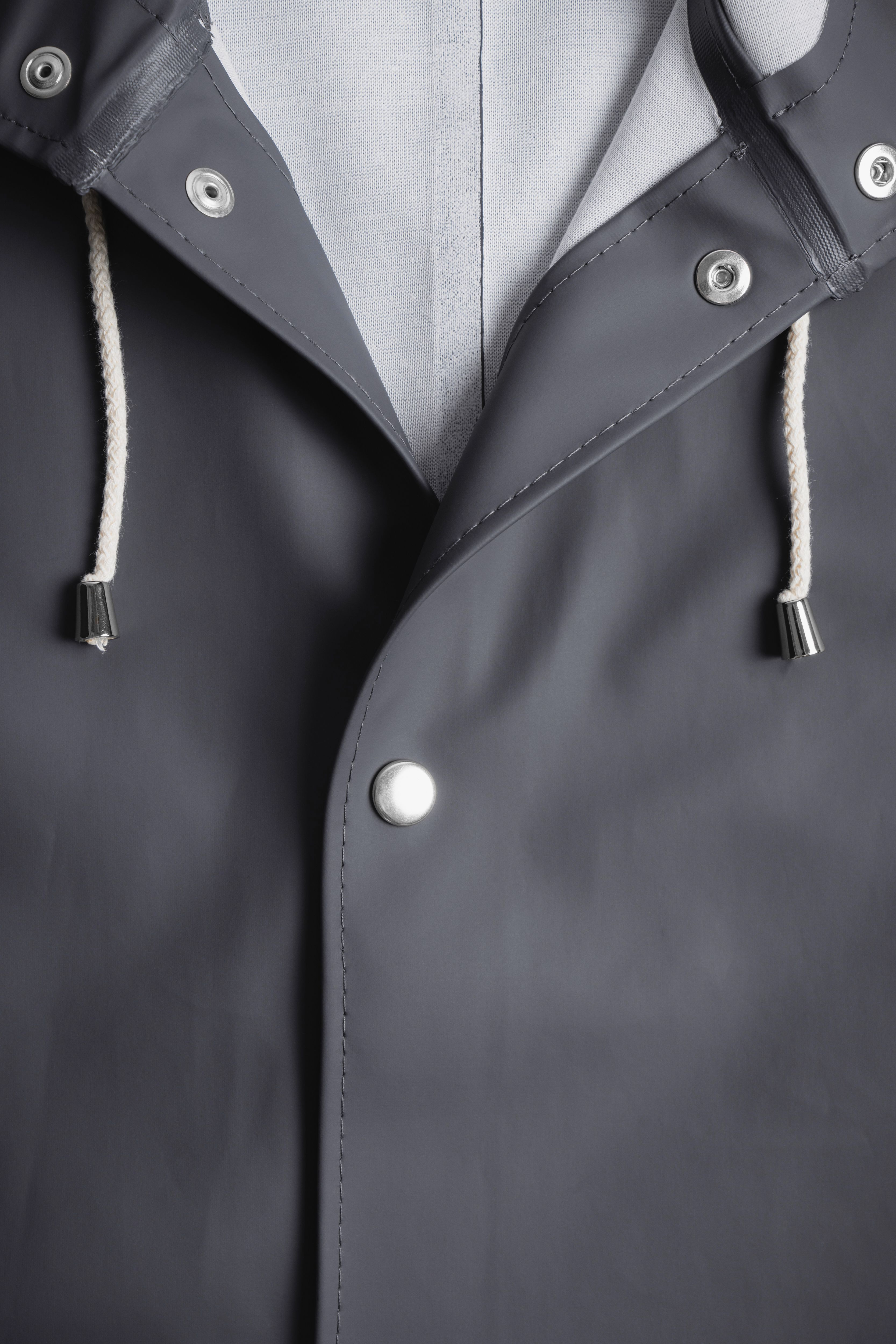 Stockholm Long Raincoat Charcoal - 7