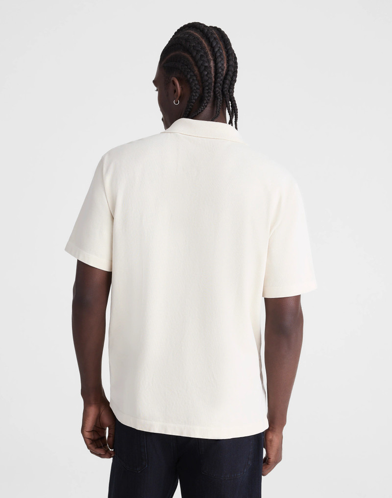 Madewell Short-Sleeve Compact-Knit Polo outlook