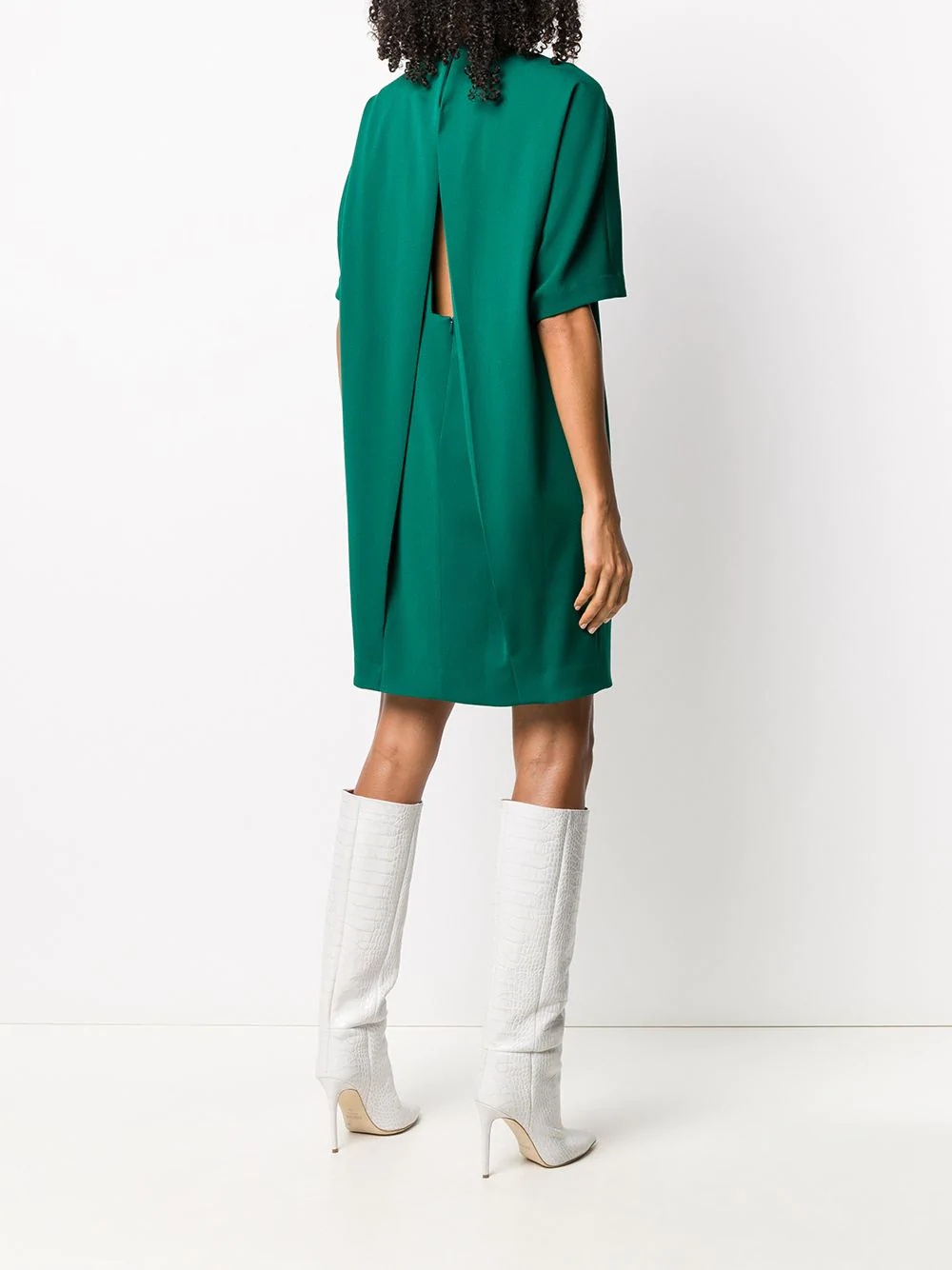 shift dress with split back - 4