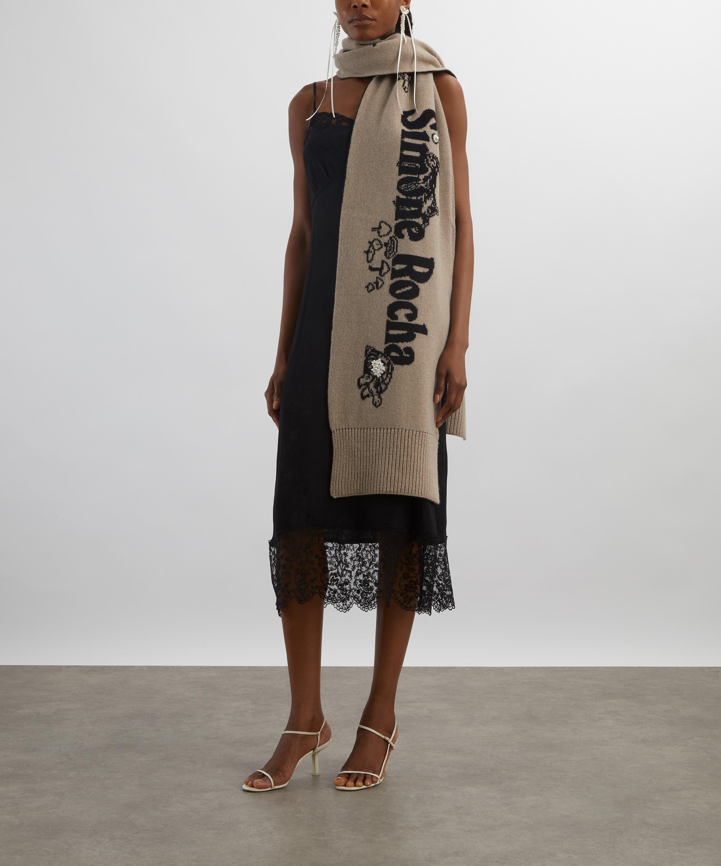Long Graphic Logo Scarf - 2