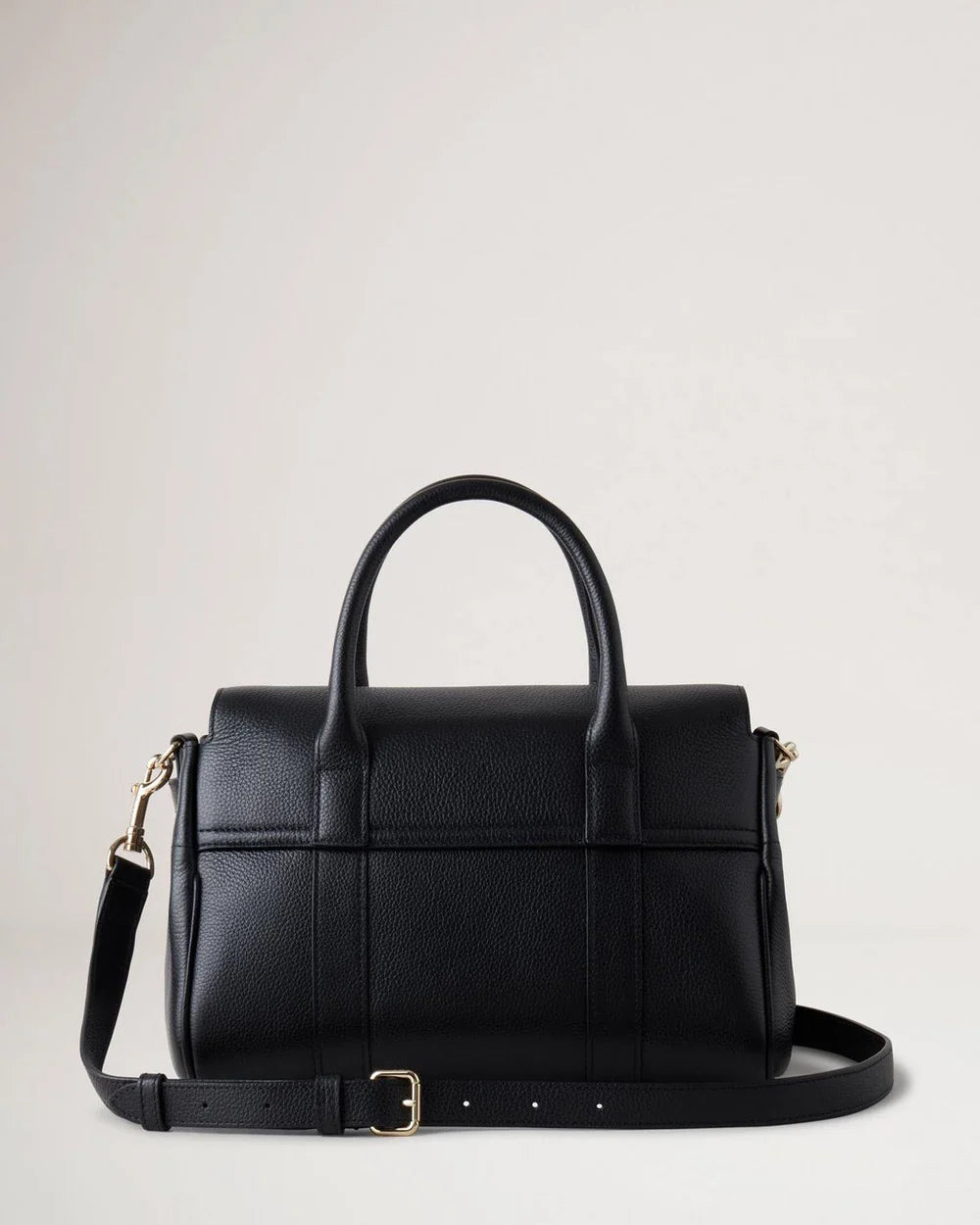 Bayswater Satchel Black Small Classic Grain - 2