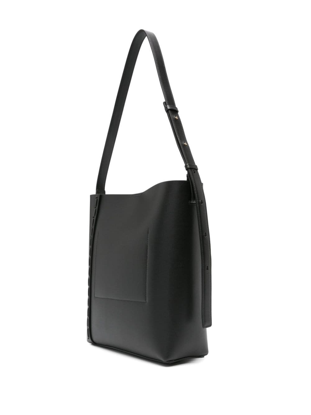 medium leather tote bag - 3