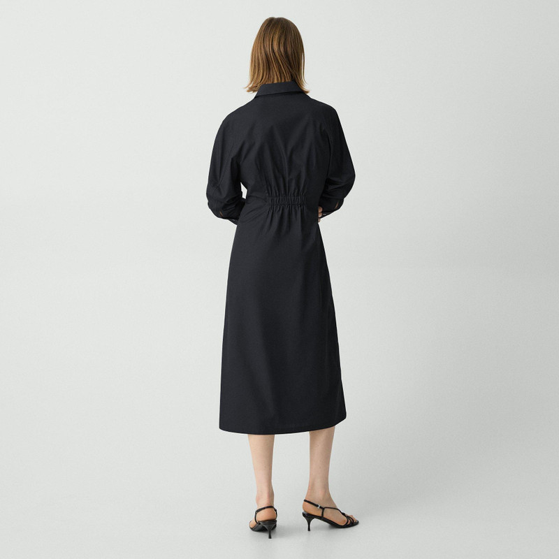 Theory A-Line Midi Dress in Sleek Poplin outlook