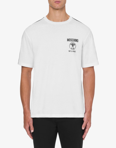 Moschino DOUBLE QUESTION MARK ORGANIC COTTON T-SHIRT outlook