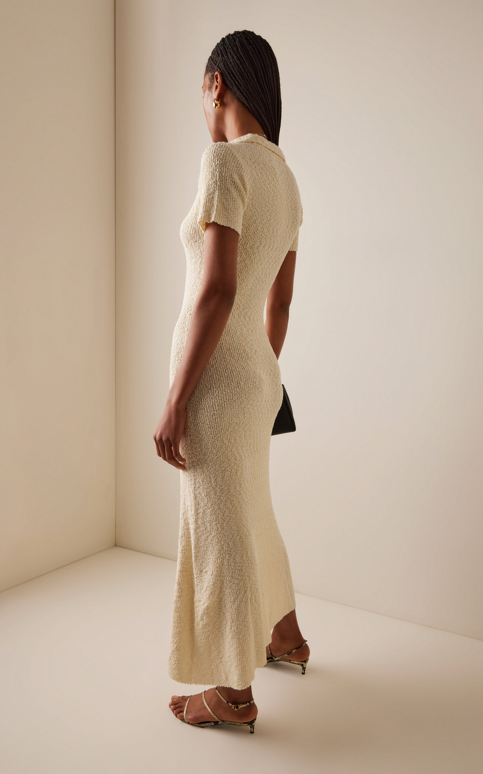 Wistful Knit Midi Dress ivory - 4