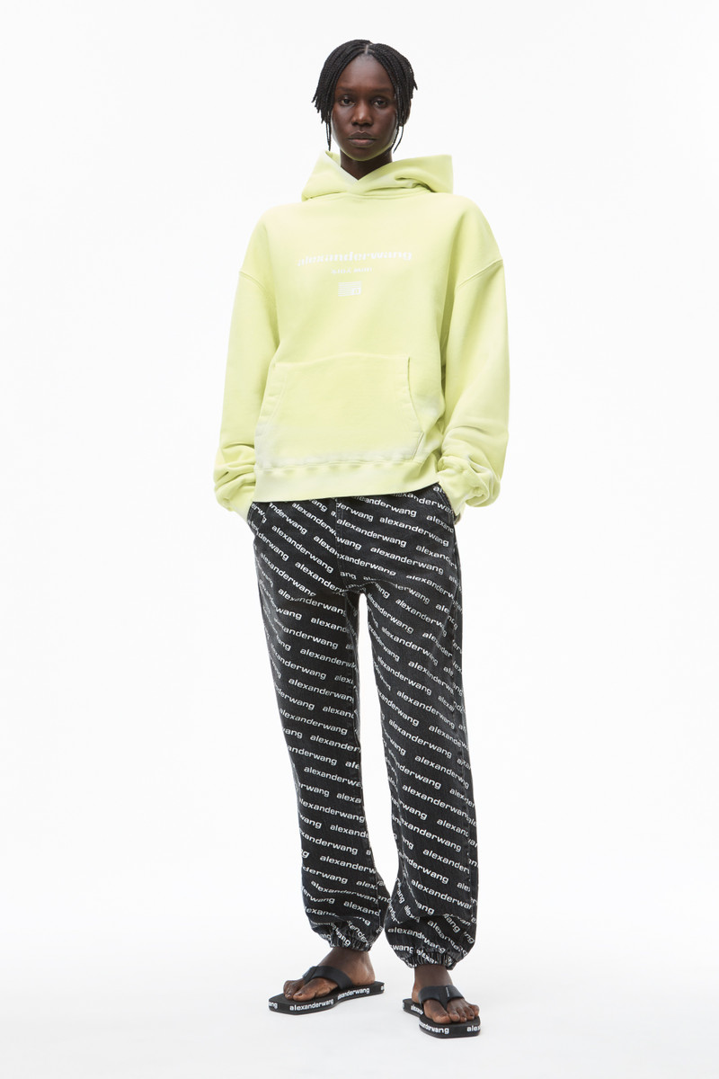 GARMENT DYED HOODIE IN TERRY 6