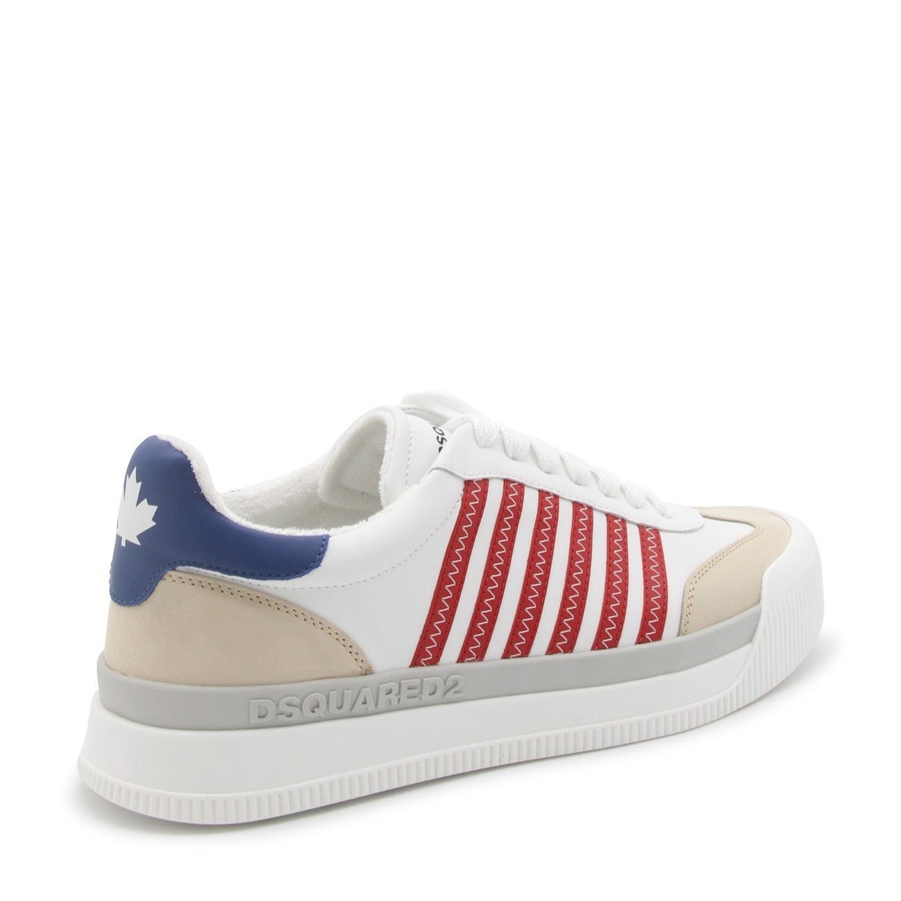 multicolour leather sneakers - 3