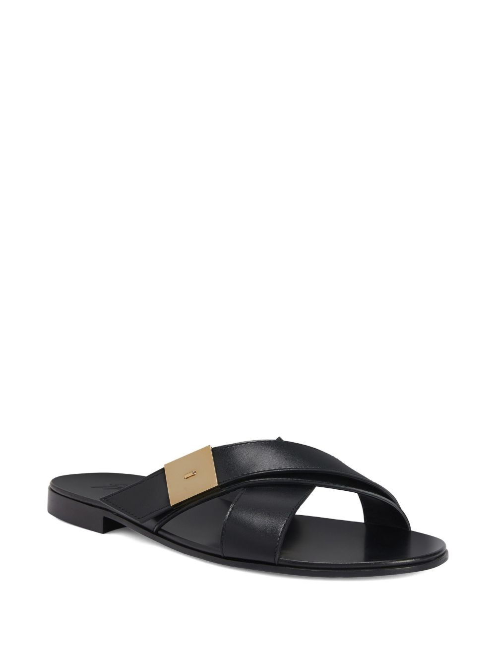 leather slides - 2