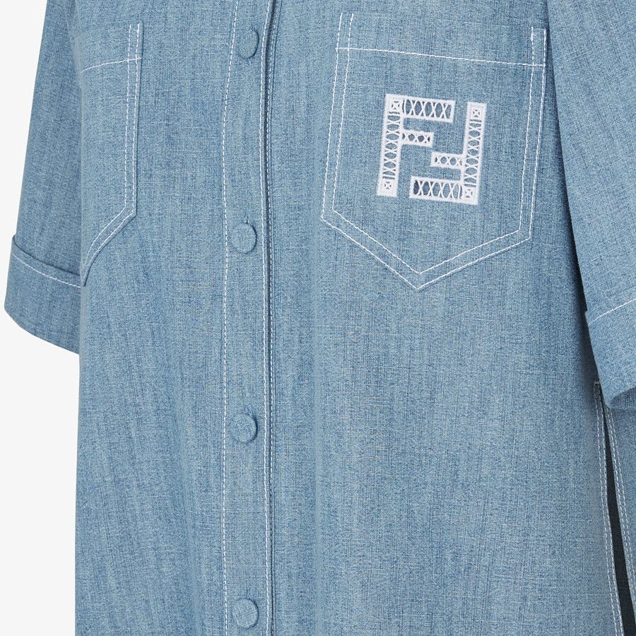 Light blue chambray shirt - 3