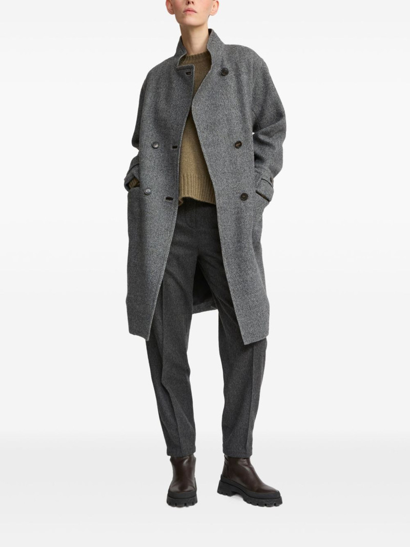 Yves Salomon double-breasted virgin-wool coat outlook