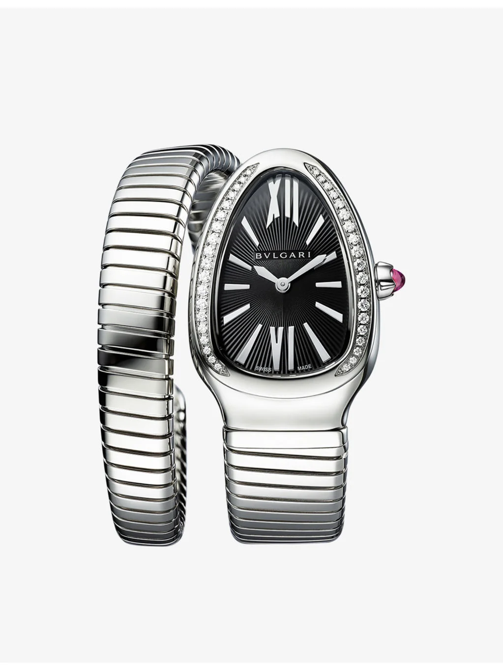Serpenti Tubogas stainless-steel quartz watch - 1