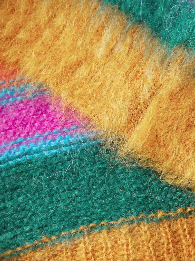 Striped Mohair-Blend Sweater 3