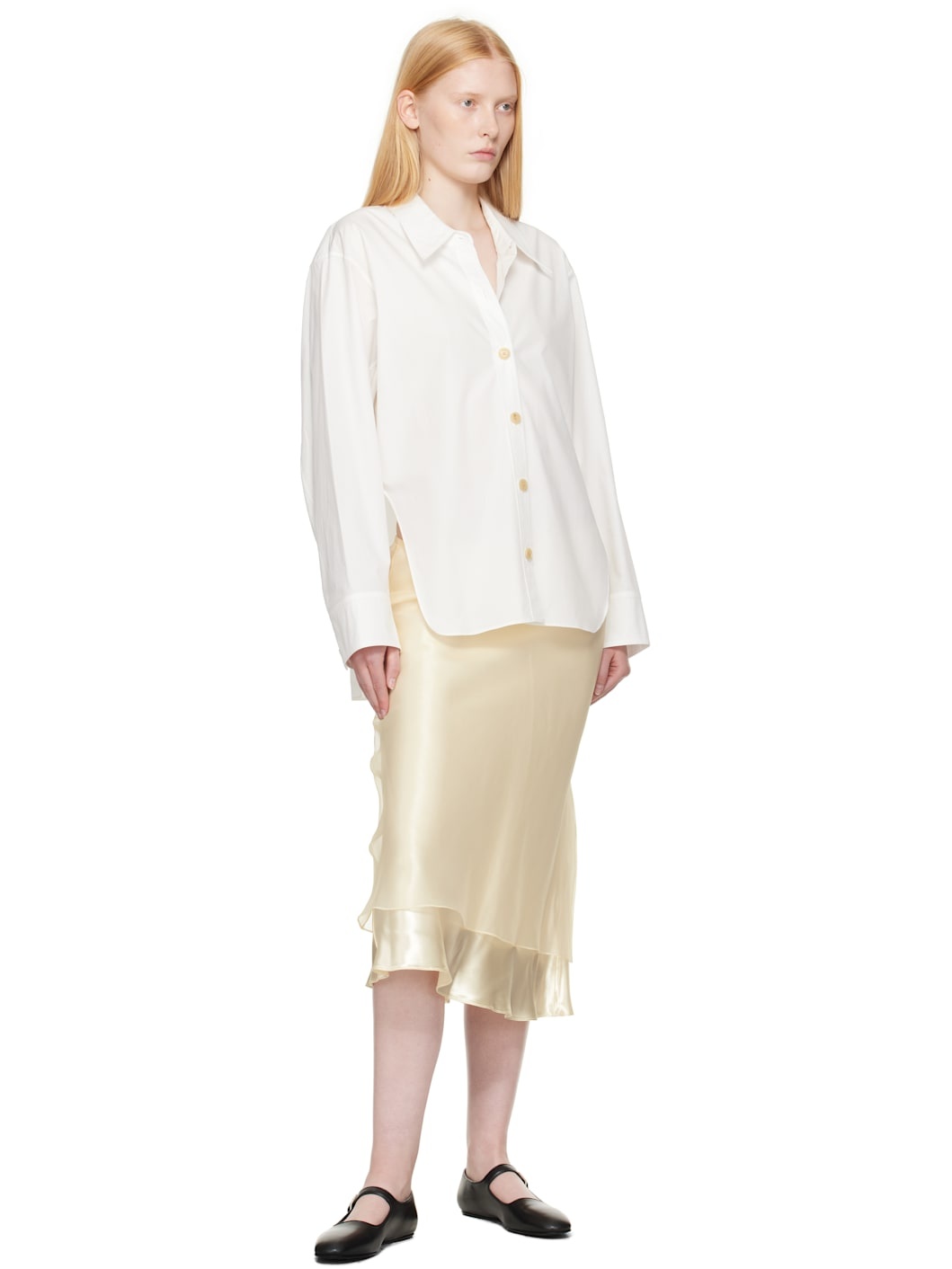 Beige Monina Midi Skirt - 4