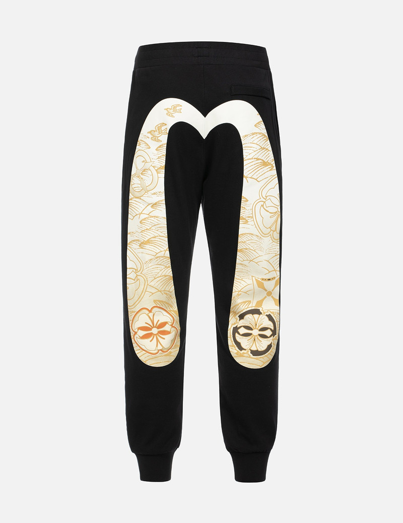EVISU HANAFUDA PATTERN DAICOCK PRINT REGULAR FIT SWEATPANTS outlook