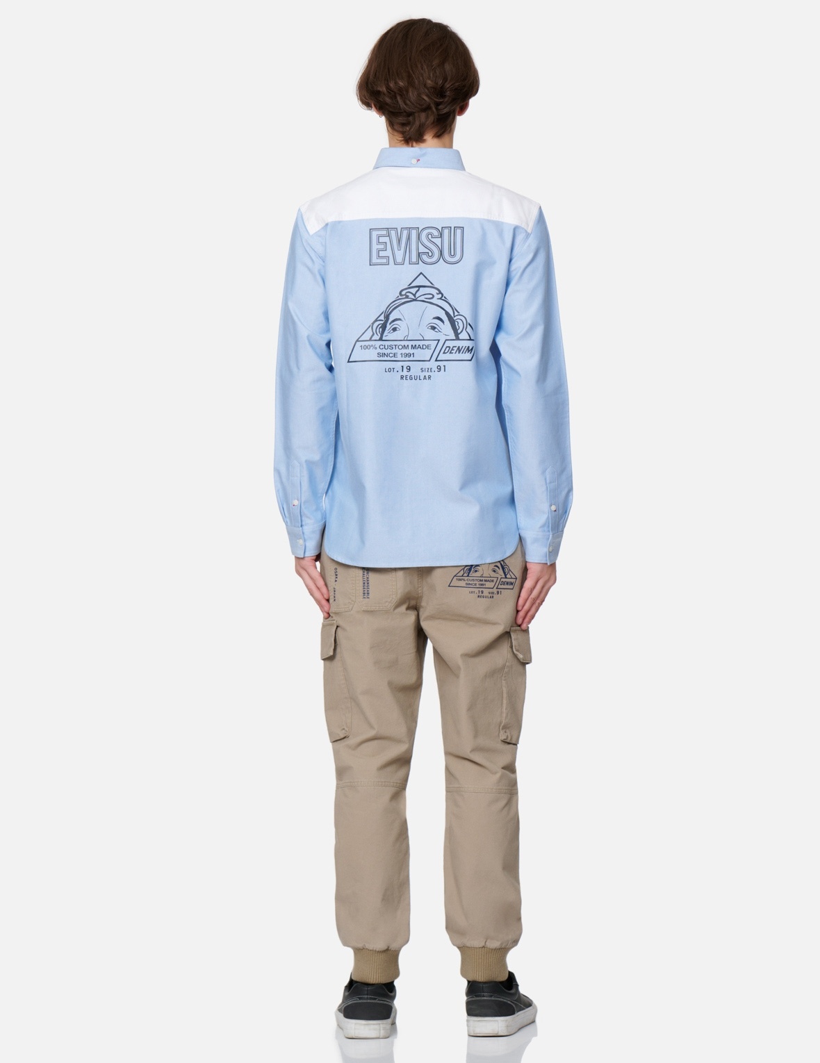 HIDE-AND-SEEK GODHEAD PRINT OXFORD SHIRT - 5