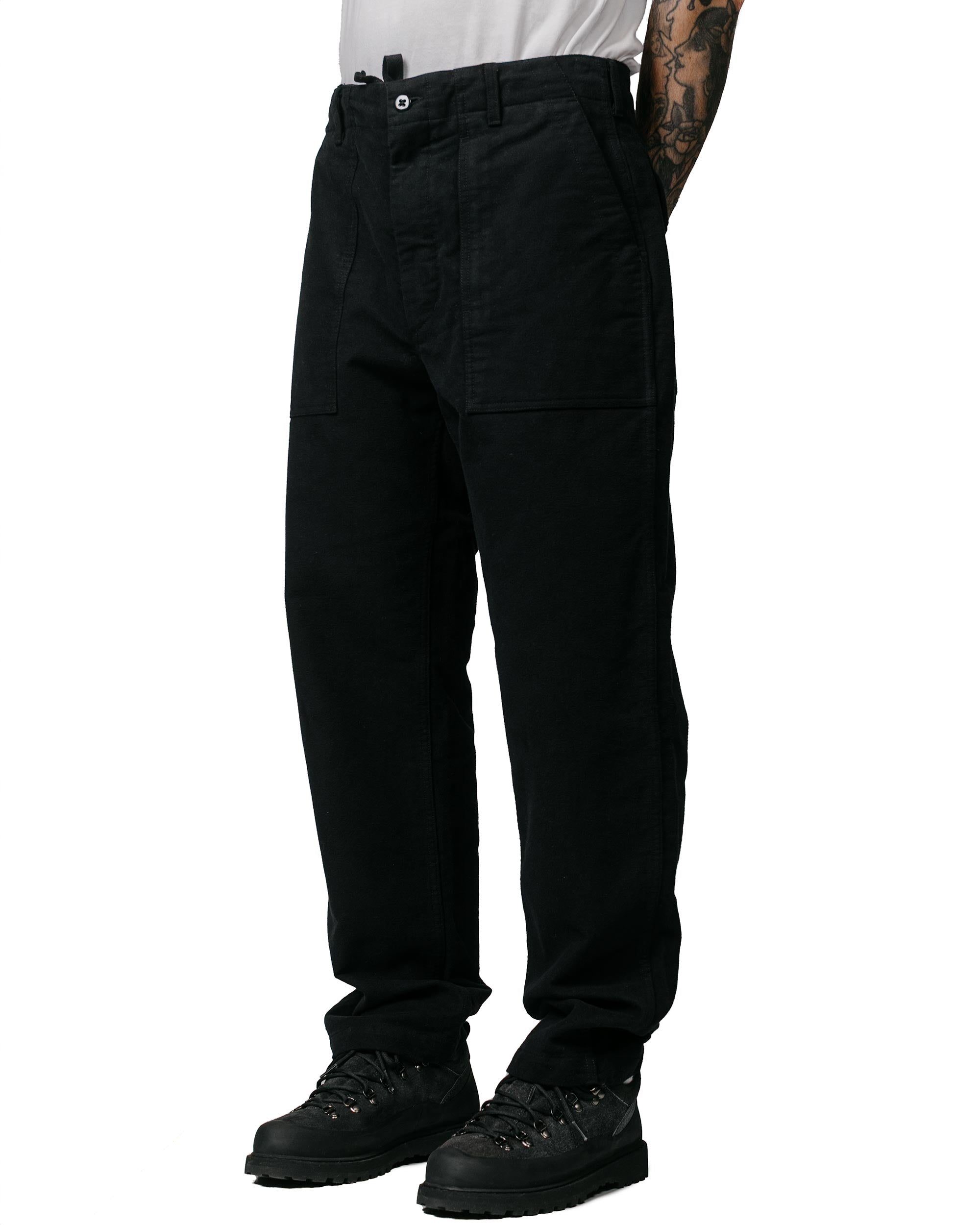 Fatigue Pant Black Cotton Moleskin - 2