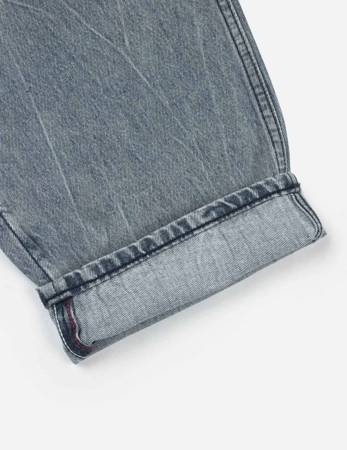 Brush Seagull Print Fashion Loose Fit Jeans - 11