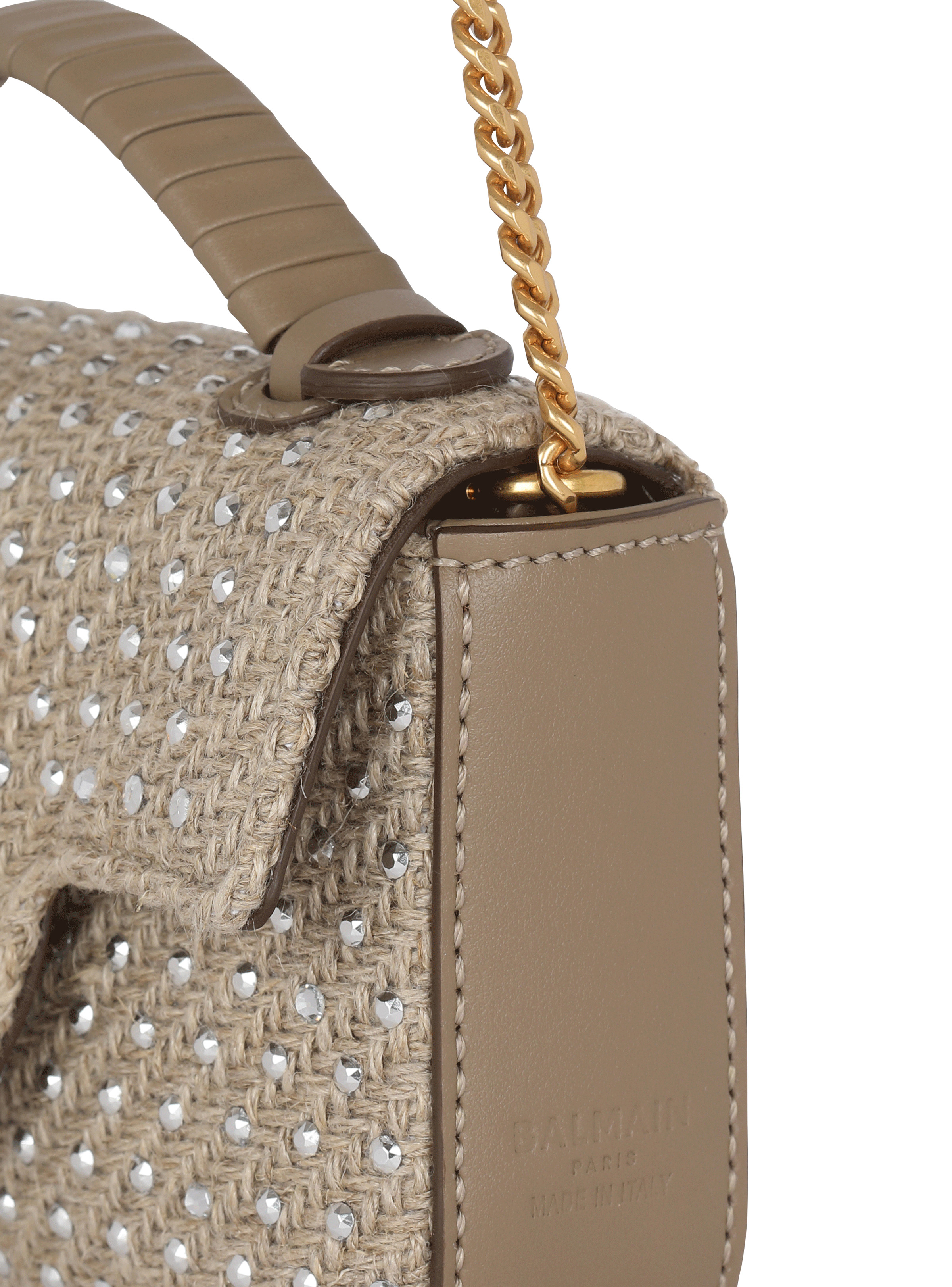 B-Buzz Mini raffia bag with rhinestones - 6
