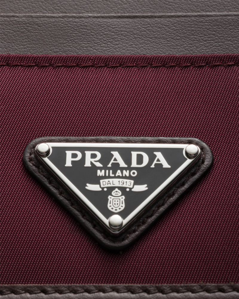 Prada Re-Nylon and leather card holder outlook