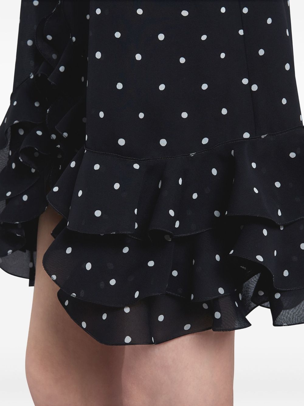 polka-dot ruffled dress - 6