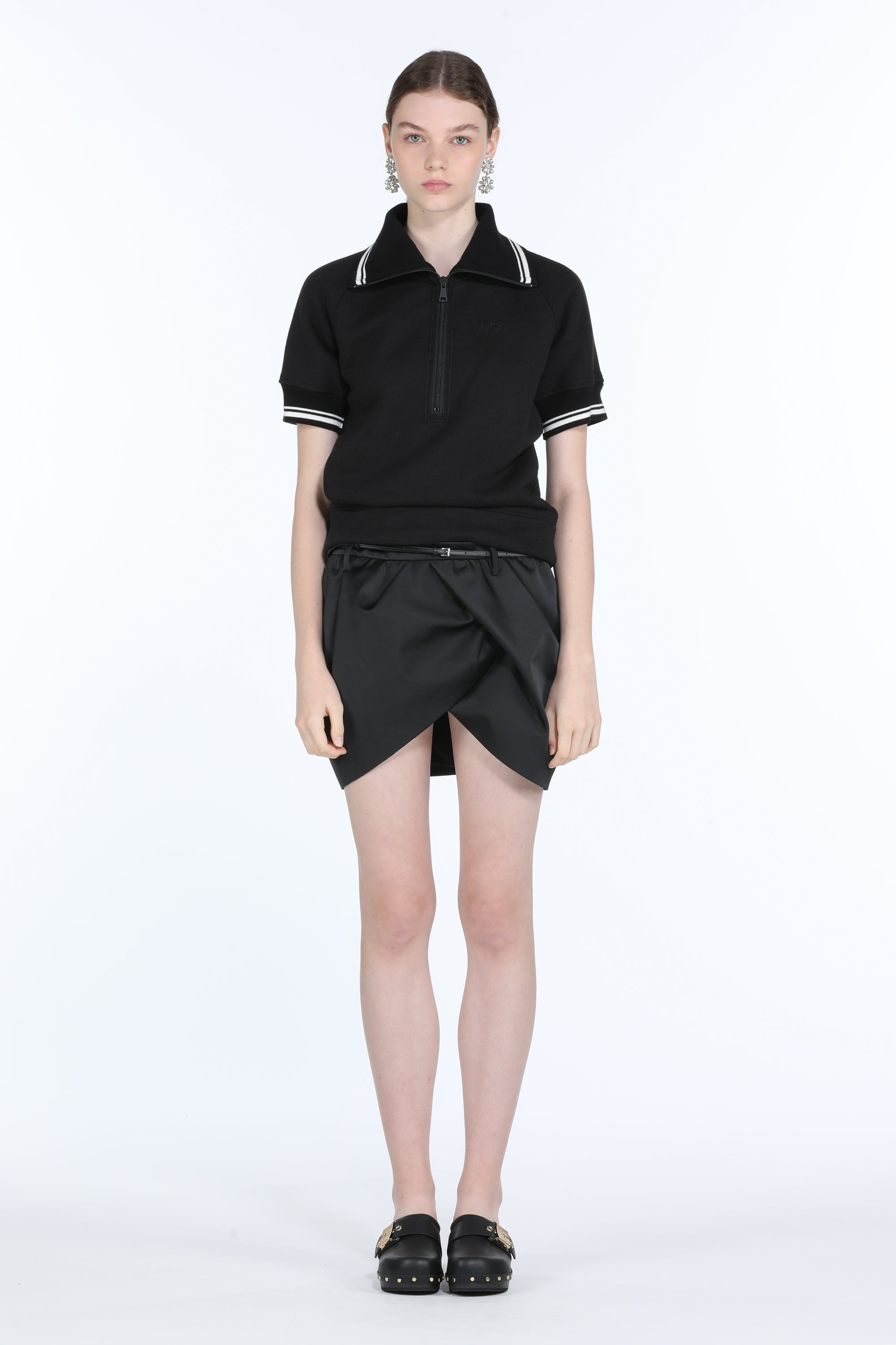 HALF-ZIP COTTON POLO SWEATER - 4