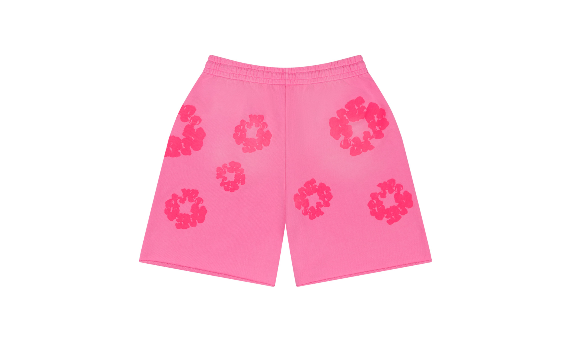 Mono Cotton Wreath Sweat Shorts "Pink" - 2