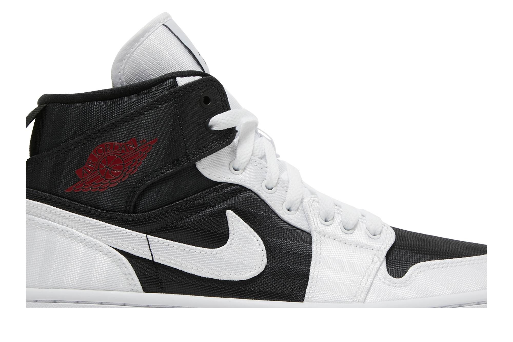 Wmns Air Jordan 1 Mid SE Utility 'White Black Gym Red' - 2