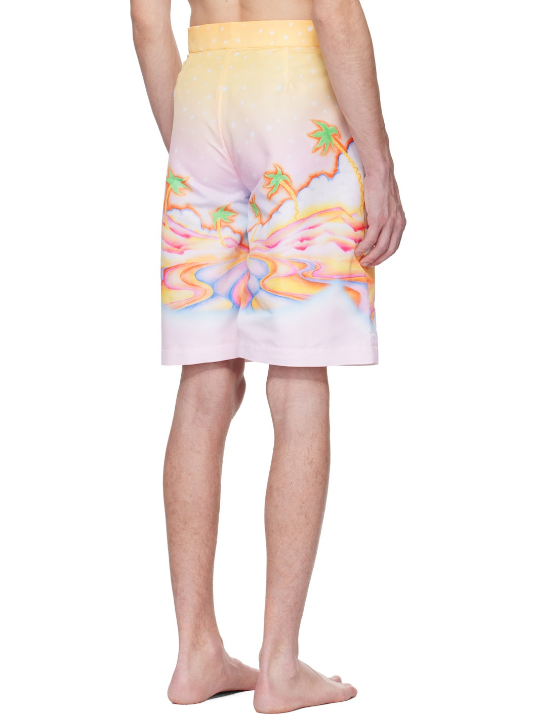 Multicolor Psychedelic Nirvana Swim Shorts - 3