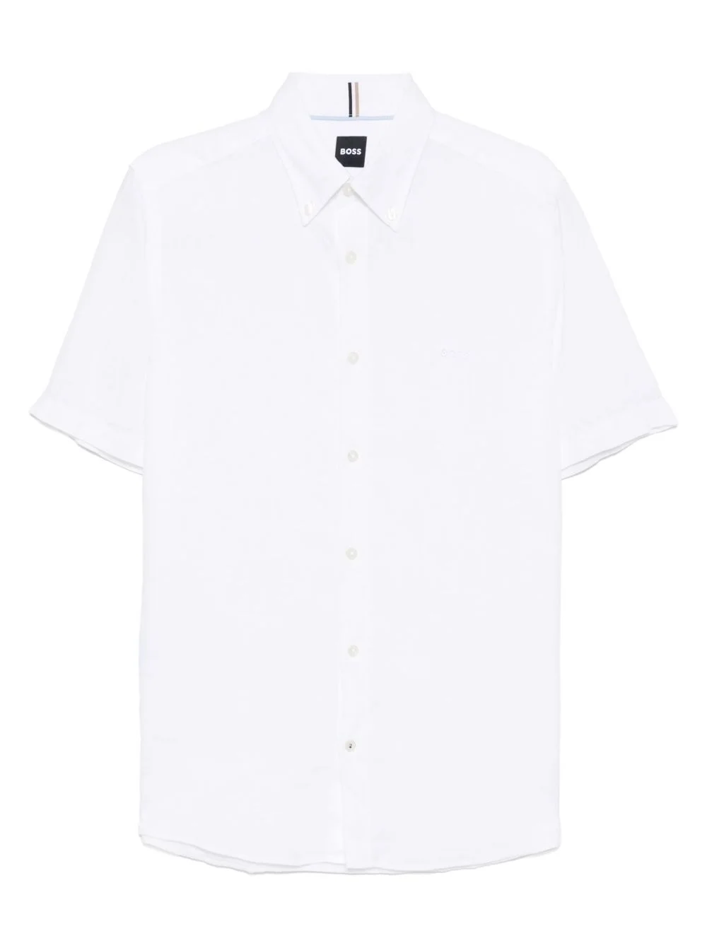 logo-embroidered shirt - 1