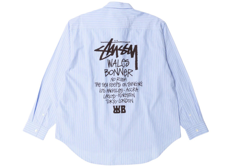 Stüssy Stussy x Wales Bonner Poplin Shirt Stripe outlook