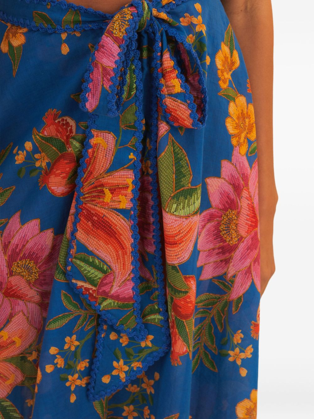 floral wrap midi skirt - 5