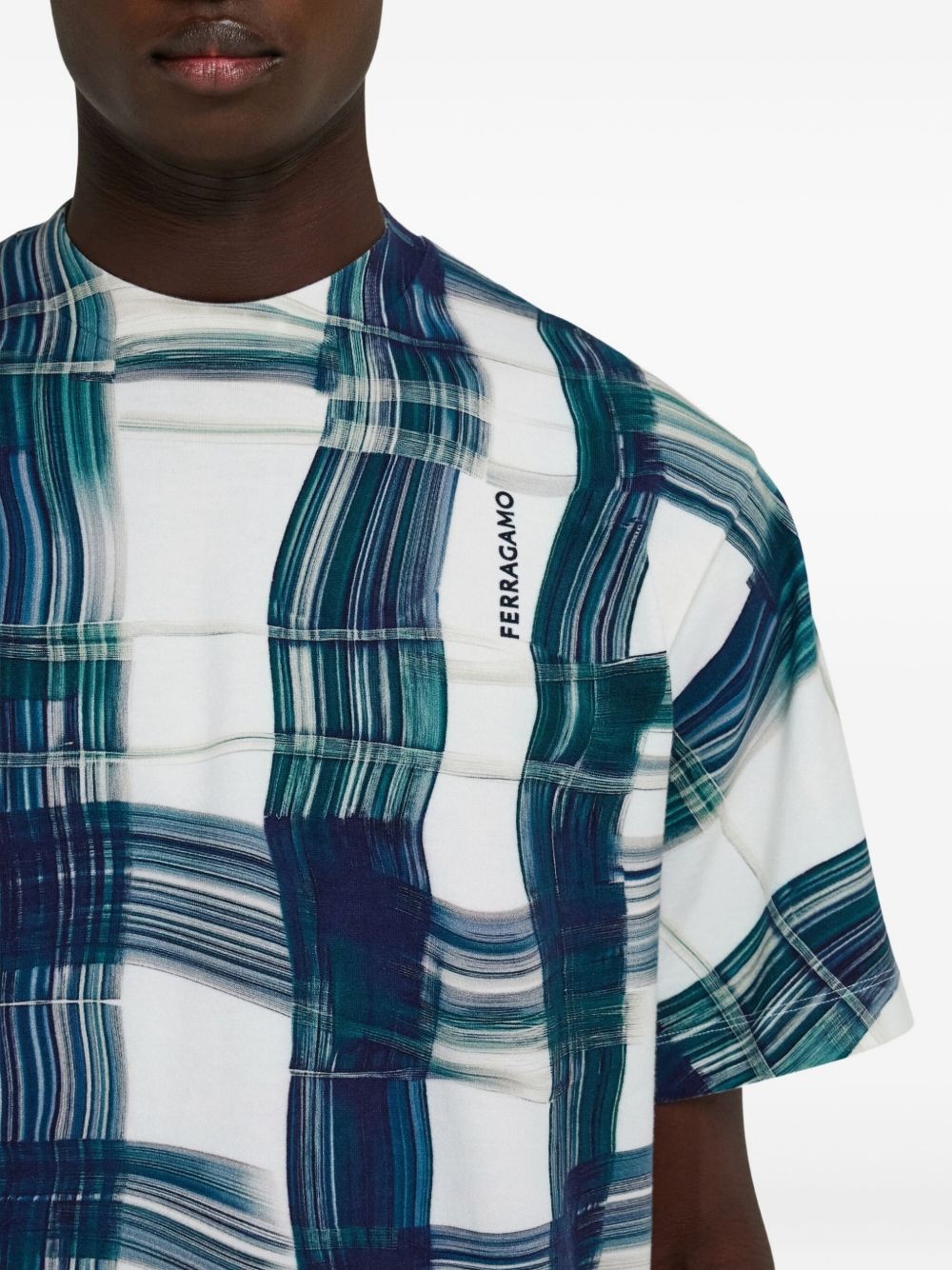 tartan-check T-shirt - 5