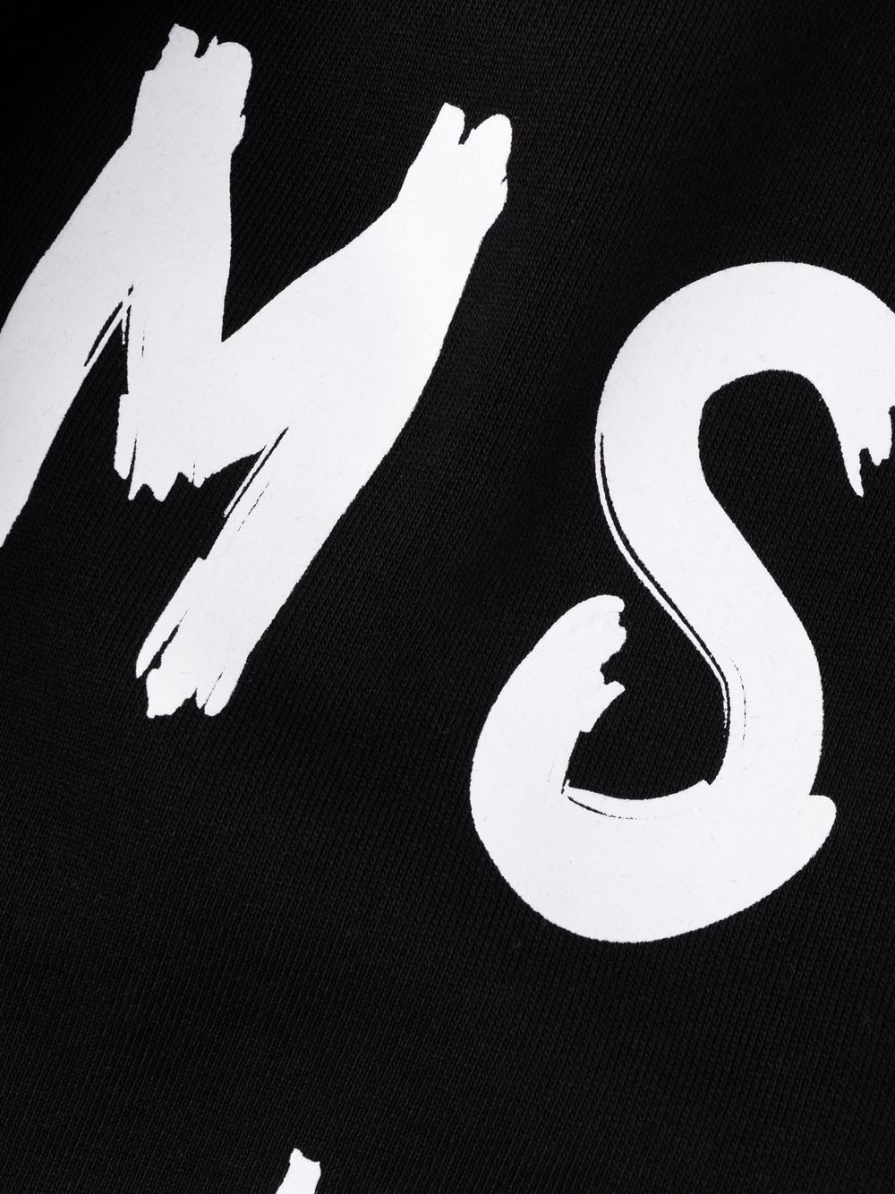brushstroke-logo sweatshirt dress - 7