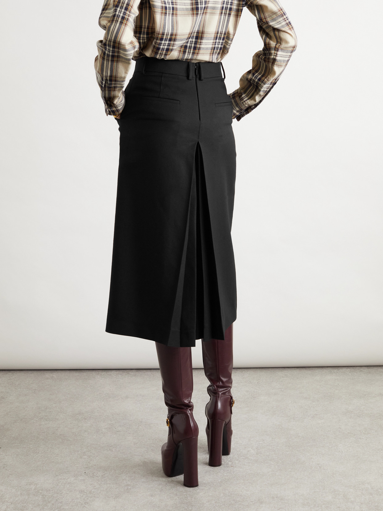 Cropped Cotton-gabardine Pants - 3
